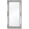 TRUE DEAL Miroir Mural Style Baroque 100 X 50 Cm Argenté 1 TRUE DEAL Miroir Mural Style Baroque 100 X 50 Cm Argenté -Miroir Soldes Boutique 26220298 1