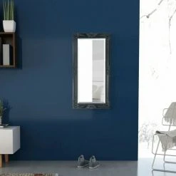 TRUE DEAL Miroir Mural Style Baroque 100 X 50 Cm Noir -Miroir Soldes Boutique 26220300 3