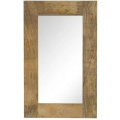 TRUE DEAL Miroir Bois De Manguier Massif 50 X 80 Cm