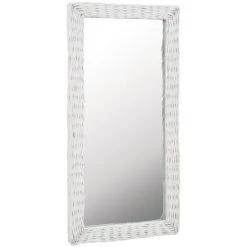 TRUE DEAL Miroir Osier Blanc 50 X 100 Cm 7 TRUE DEAL Miroir Osier Blanc 50 X 100 Cm -Miroir Soldes Boutique 26223403 2