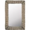 TRUE DEAL Miroir Osier Marron 40 X 60 Cm -Miroir Soldes Boutique 26223406 1