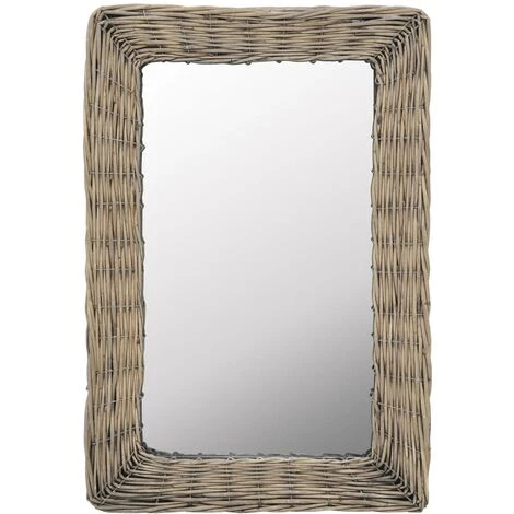 TRUE DEAL Miroir Osier Marron 40 X 60 Cm 3 TRUE DEAL Miroir Osier Marron 40 X 60 Cm