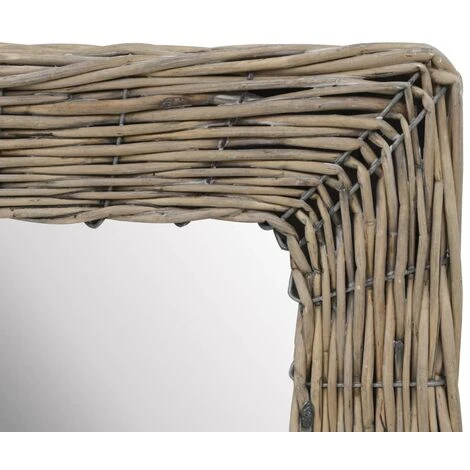 TRUE DEAL Miroir Osier Marron 40 X 60 Cm 5 TRUE DEAL Miroir Osier Marron 40 X 60 Cm – Image 3