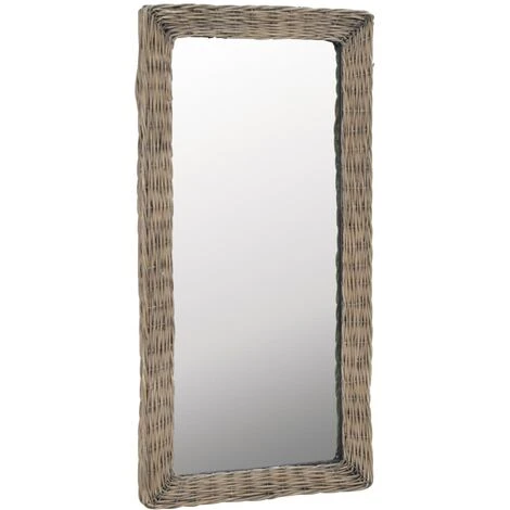 TRUE DEAL Miroir Osier Marron 50 X 100 Cm 4 TRUE DEAL Miroir Osier Marron 50 X 100 Cm – Image 2