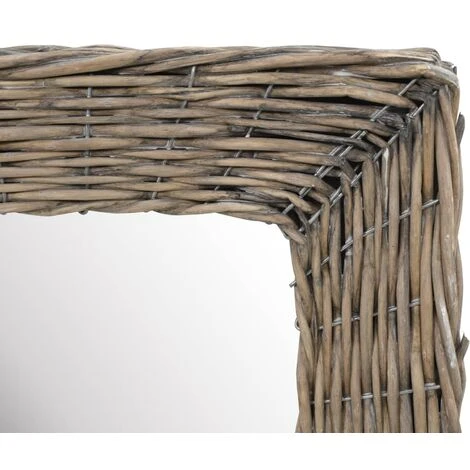 TRUE DEAL Miroir Osier Marron 50 X 100 Cm 5 TRUE DEAL Miroir Osier Marron 50 X 100 Cm – Image 3