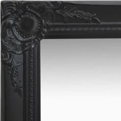 TRUE DEAL Miroir Mural Style Baroque 40x40 Cm Noir -Miroir Soldes Boutique 26304866 3