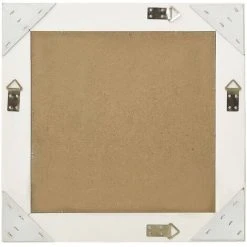 TRUE DEAL Miroir Mural Style Baroque 50x50 Cm Blanc -Miroir Soldes Boutique 26304900 3