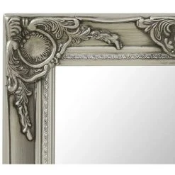 TRUE DEAL Miroir Mural Style Baroque 50x50 Cm Argenté -Miroir Soldes Boutique 26304915 4