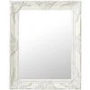 TRUE DEAL Miroir Mural Style Baroque 50x60 Cm Blanc -Miroir Soldes Boutique 26304929 1