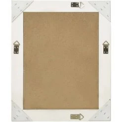 TRUE DEAL Miroir Mural Style Baroque 50x60 Cm Blanc -Miroir Soldes Boutique 26304929 3