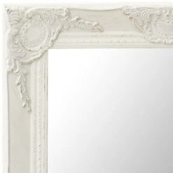 TRUE DEAL Miroir Mural Style Baroque 50x60 Cm Blanc -Miroir Soldes Boutique 26304929 4