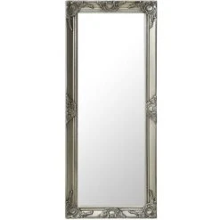 TRUE DEAL Miroir Mural Style Baroque 50x120 Cm Argenté