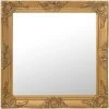 TRUE DEAL Miroir Mural Style Baroque 60x60 Cm Doré -Miroir Soldes Boutique 26305034 1