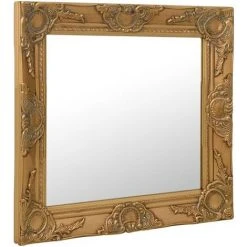 TRUE DEAL Miroir Mural Style Baroque 60x60 Cm Doré 8 TRUE DEAL Miroir Mural Style Baroque 60x60 Cm Doré -Miroir Soldes Boutique 26305034 2