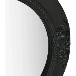 TRUE DEAL Miroir Mural Style Baroque 50 Cm Noir -Miroir Soldes Boutique 26305093 3