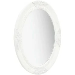 TRUE DEAL Miroir Mural Style Baroque 50x70 Cm Blanc 8 TRUE DEAL Miroir Mural Style Baroque 50x70 Cm Blanc -Miroir Soldes Boutique 26305111 2