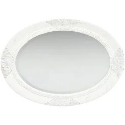 TRUE DEAL Miroir Mural Style Baroque 50x70 Cm Blanc 9 TRUE DEAL Miroir Mural Style Baroque 50x70 Cm Blanc -Miroir Soldes Boutique 26305111 3