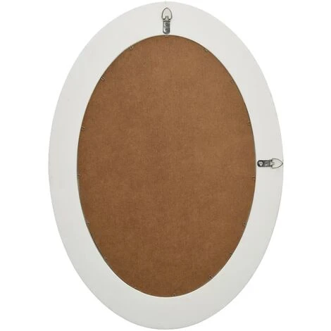 TRUE DEAL Miroir Mural Style Baroque 50x70 Cm Blanc 6 TRUE DEAL Miroir Mural Style Baroque 50x70 Cm Blanc – Image 4