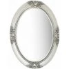 TRUE DEAL Miroir Mural Style Baroque 50x70 Cm Argenté -Miroir Soldes Boutique 26305122 1