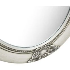 TRUE DEAL Miroir Mural Style Baroque 50x70 Cm Argenté -Miroir Soldes Boutique 26305122 5