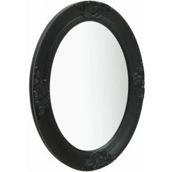 TRUE DEAL Miroir Mural Style Baroque 50x70 Cm Noir -Miroir Soldes Boutique 26305127 2
