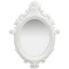 TRUE DEAL Miroir Mural Style Château 56x76 Cm Blanc -Miroir Soldes Boutique 26305134 1