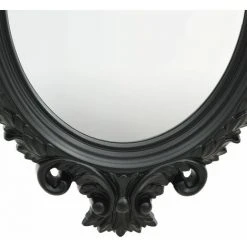 TRUE DEAL Miroir Mural Style Château 56x76 Cm Noir -Miroir Soldes Boutique 26305151 3