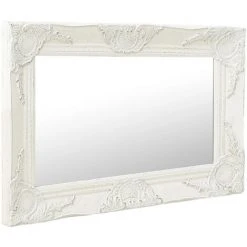 ASUPERMALL Miroir Mural Style Baroque 60x40 Cm Blanc 8 ASUPERMALL Miroir Mural Style Baroque 60x40 Cm Blanc -Miroir Soldes Boutique 26426295 2