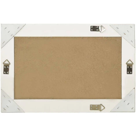 ASUPERMALL Miroir Mural Style Baroque 60x40 Cm Blanc 5 ASUPERMALL Miroir Mural Style Baroque 60x40 Cm Blanc – Image 3