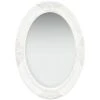 ASUPERMALL Miroir Mural Style Baroque 50x70 Cm Blanc -Miroir Soldes Boutique 26426298 1