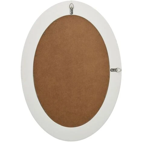 ASUPERMALL Miroir Mural Style Baroque 50x70 Cm Blanc 6 ASUPERMALL Miroir Mural Style Baroque 50x70 Cm Blanc – Image 4