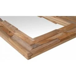 ASUPERMALL Miroir Decoratif Teck 90 X 60 Cm Rectangulaire -Miroir Soldes Boutique 26482065 5