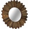 ASUPERMALL Miroir Mural Bois De Traverses Massif 50 Cm -Miroir Soldes Boutique 26508595 1