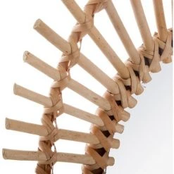 ATMOSPHERA CRÉATEUR D'INTÉRIEUR Miroir En Rotin Oval 43x58 Cm - Beige -Miroir Soldes Boutique 26595834 2