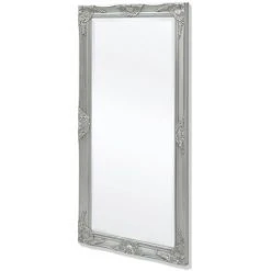 TRUE DEAL Miroir Mural Style Baroque 120 X 60 Cm Argenté -Miroir Soldes Boutique 26660531 4