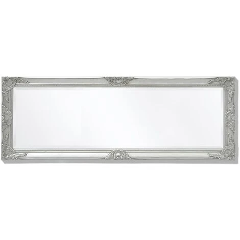 TRUE DEAL Miroir Mural Style Baroque 140 X 50 Cm Argenté 7 TRUE DEAL Miroir Mural Style Baroque 140 X 50 Cm Argenté – Image 5