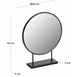 Kave Home - Miroir Libia 36 X 45 Cm - Noir -Miroir Soldes Boutique 26696543 3