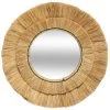 Atmosphera - Miroir Mural En Raphia D 57 Cm - Beige -Miroir Soldes Boutique 26855947 1