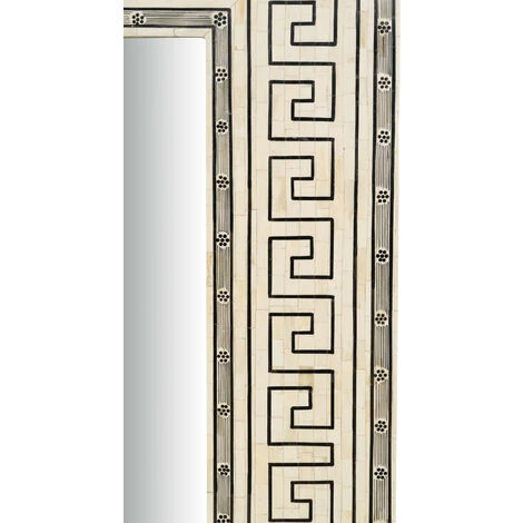 BISCOTTINI Miroir Suspendu Vertical/horizontal En Bois Et Os De Chameau L124xPR4XH163 Cm 6 BISCOTTINI Miroir Suspendu Vertical/horizontal En Bois Et Os De Chameau L124xPR4XH163 Cm – Image 4