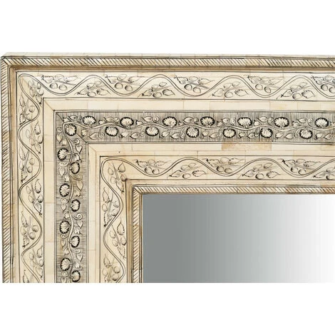 BISCOTTINI Miroir Suspendu Vertical/horizontal En Bois Et Os De Chameau L95xPR5XH122 Cm 5 BISCOTTINI Miroir Suspendu Vertical/horizontal En Bois Et Os De Chameau L95xPR5XH122 Cm – Image 3