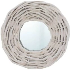 ASUPERMALL Miroirs 3 Pcs Blanc 15 Cm Osier 11 ASUPERMALL Miroirs 3 Pcs Blanc 15 Cm Osier -Miroir Soldes Boutique 26965674 5