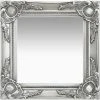 ASUPERMALL Miroir Mural Style Baroque 40x40 Cm Argente 2 ASUPERMALL Miroir Mural Style Baroque 40x40 Cm Argente -Miroir Soldes Boutique 26965774 1