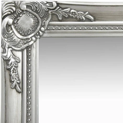 ASUPERMALL Miroir Mural Style Baroque 40x40 Cm Argente 5 ASUPERMALL Miroir Mural Style Baroque 40x40 Cm Argente – Image 3