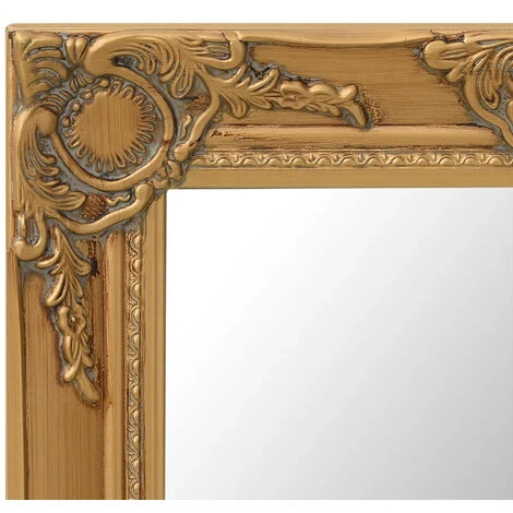 ASUPERMALL Miroir Mural Style Baroque 50x50 Cm Dore 6 ASUPERMALL Miroir Mural Style Baroque 50x50 Cm Dore – Image 4