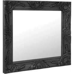 ASUPERMALL Miroir Mural Style Baroque 50x50 Cm Noir 8 ASUPERMALL Miroir Mural Style Baroque 50x50 Cm Noir -Miroir Soldes Boutique 26965783 2