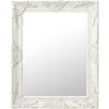 ASUPERMALL Miroir Mural Style Baroque 50x60 Cm Blanc 1 ASUPERMALL Miroir Mural Style Baroque 50x60 Cm Blanc -Miroir Soldes Boutique 26965784 1