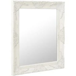 ASUPERMALL Miroir Mural Style Baroque 50x60 Cm Blanc 8 ASUPERMALL Miroir Mural Style Baroque 50x60 Cm Blanc -Miroir Soldes Boutique 26965784 2