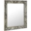 ASUPERMALL Miroir Mural Style Baroque 50x60 Cm Argente 2 ASUPERMALL Miroir Mural Style Baroque 50x60 Cm Argente -Miroir Soldes Boutique 26965786 1