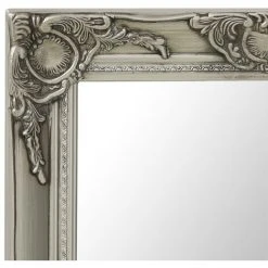 ASUPERMALL Miroir Mural Style Baroque 50x80 Cm Argente -Miroir Soldes Boutique 26965788 4