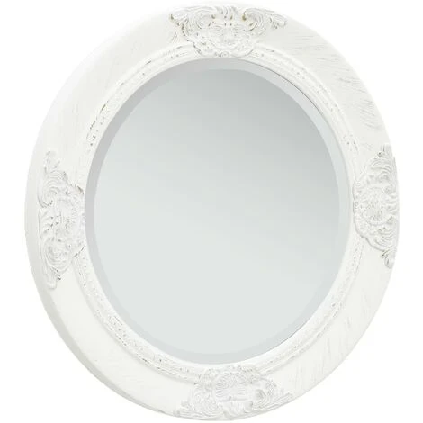 ASUPERMALL Miroir Mural Style Baroque 50 Cm Blanc 5 ASUPERMALL Miroir Mural Style Baroque 50 Cm Blanc – Image 3